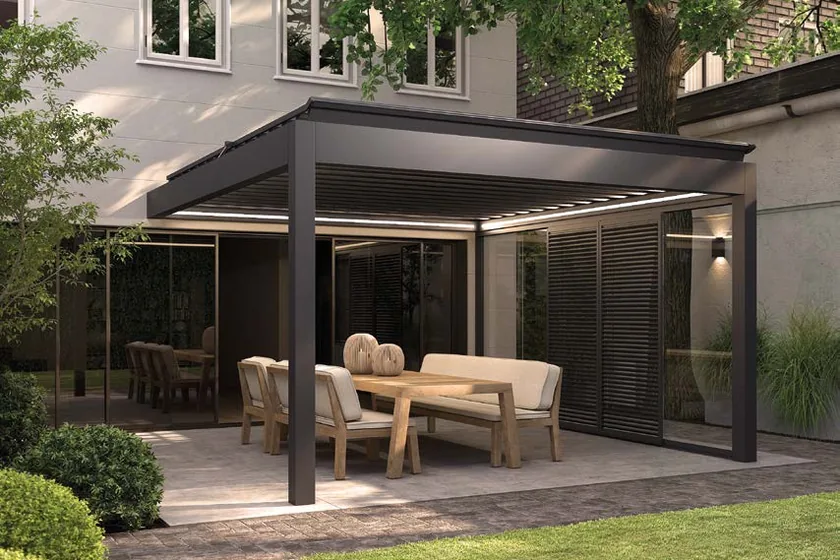 Deponti Pinela Tilt: Terrassenüberdachung mit verstellbaren Lamellen